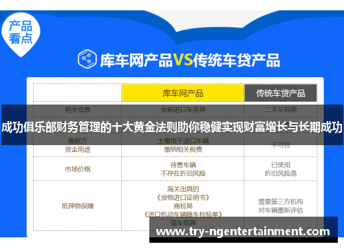 成功俱乐部财务管理的十大黄金法则助你稳健实现财富增长与长期成功